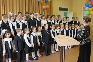 В гимназии состоялся отчетный концерт хора