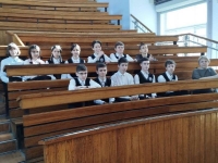 Учащиеся 8.2 класса посетили научную лабораторию кафедры медицинской физики СГУ имени Чернышевского