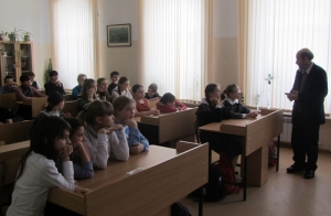 Состоялась встреча гимназистов с саратовским краеведом Е.Л.Лебедевым