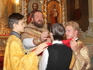 Педагоги и гимназисты приняли участие в Божественной литургии