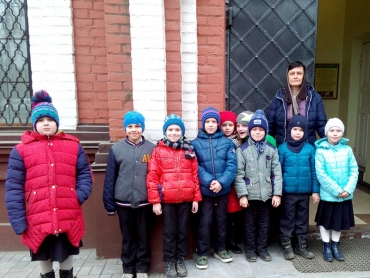 Первоклассники посетили храм во имя преподобного Серафима Саровского