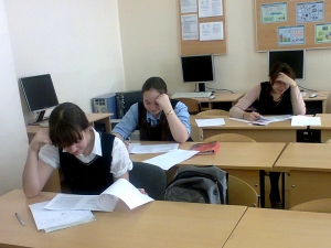 21 января 2014 года ученики 9 класса писали диагностическую работу по русскому языку