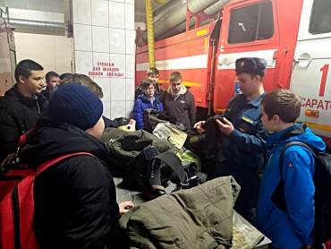 Гимназисты познакомились с профессией пожарного