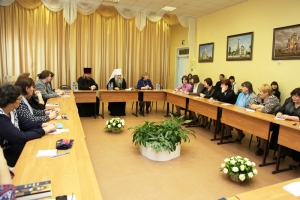 10 декабря 2014 года состоялась встреча Митрополита Лонгина с педагогами гимназии