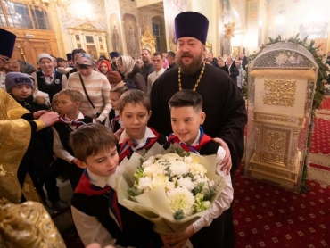 Воспитанники и педагоги гимназии приняли участие в Великой Рождественской вечерне
