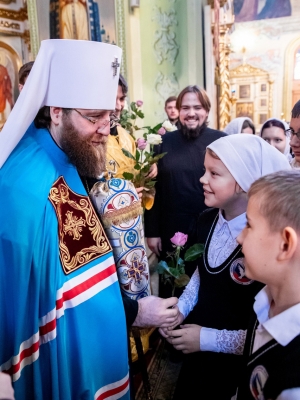 Педагогический коллектив и гимназисты поздравляют Митрополита Саратовского и Вольского Игнатия с Днем тезоименитства